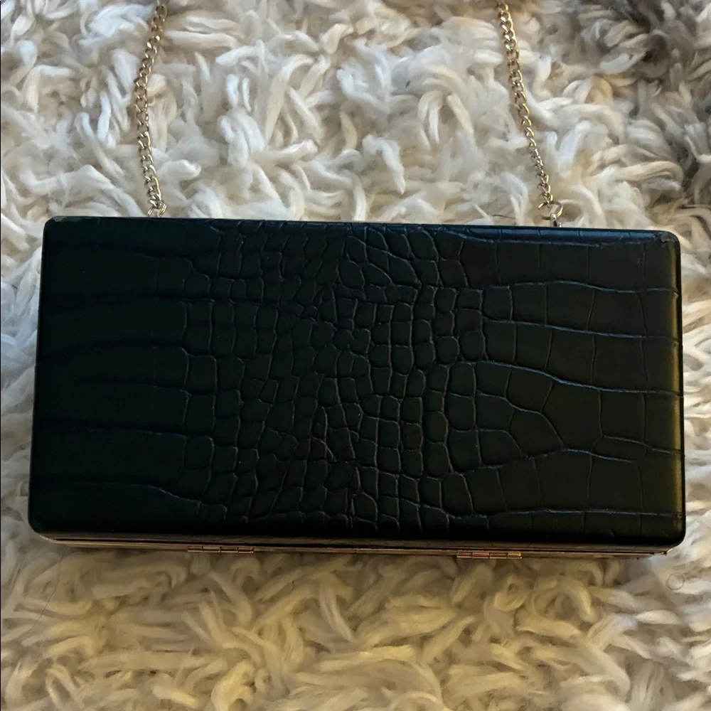 H&M Black Mini Bag with Gold Chain - Picture 2 of 5